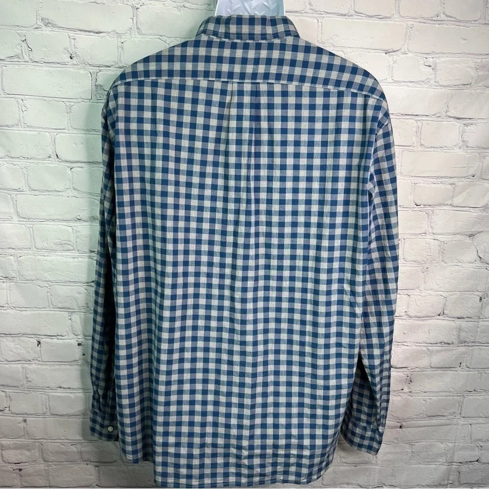 J. Crew Slim Organic Cotton Plaid Shirt XXL